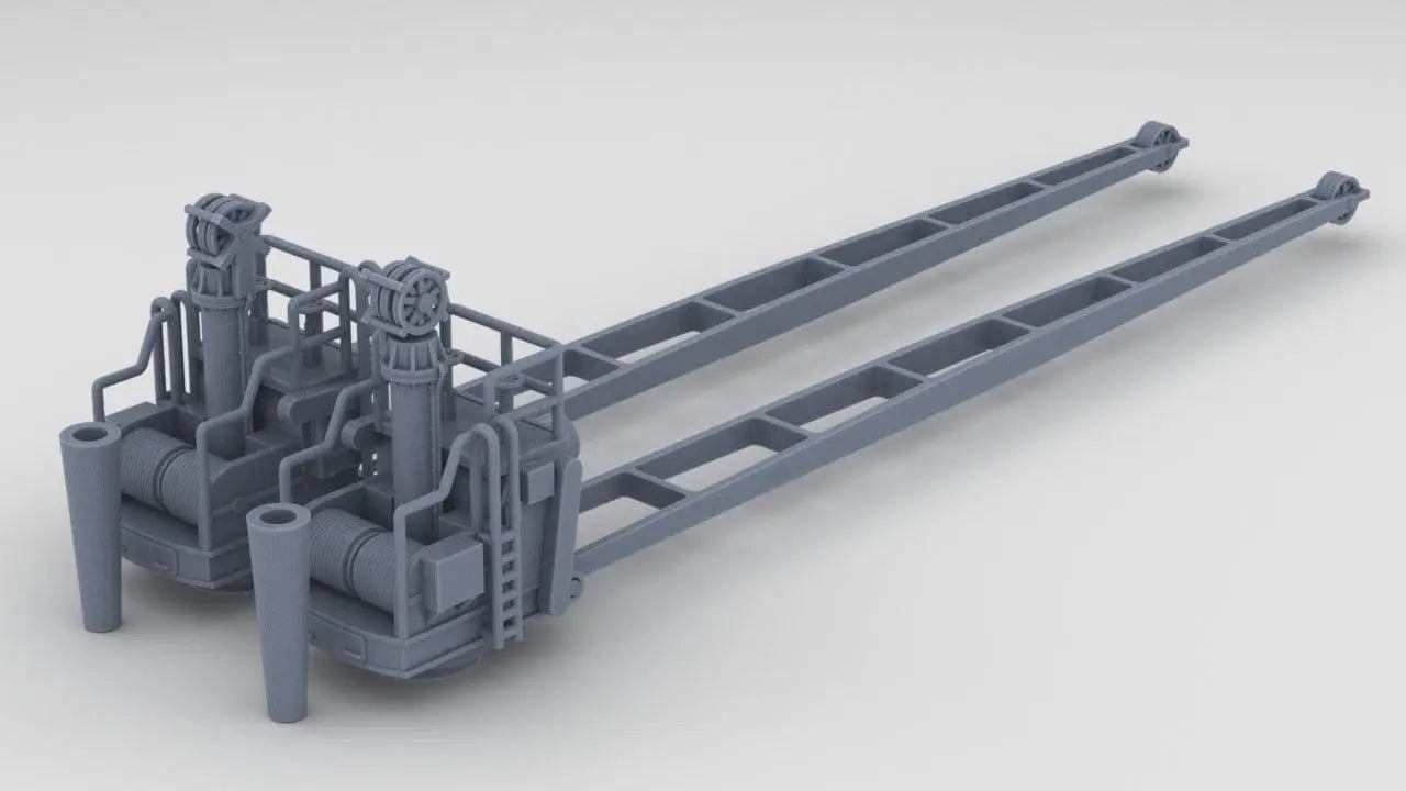 1/128 DKM Graf Spee Seaplane Crane Set (2pcs) - distefan 3d print