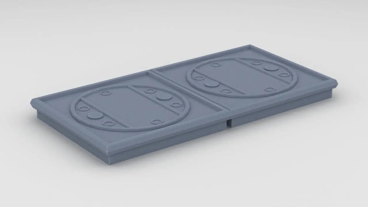 1/128 DKM Graf Spee Stern Hatches - distefan 3d print