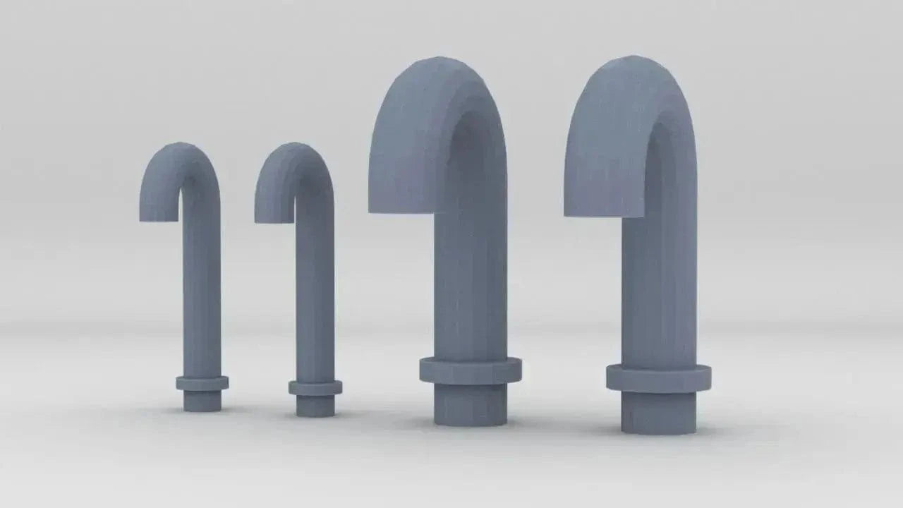1/128 DKM Vent Tubes Set (4pcs) - distefan 3d print