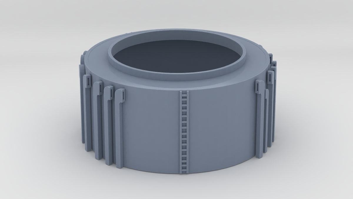 1/128 HMS Aft Turret Barbette Vents Set (18pcs) - distefan 3d print
