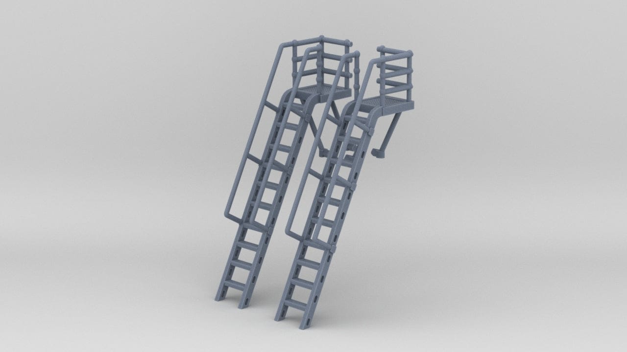 1/128 HMS Hood - Accommodation Ladder Set (2pcs) - distefan 3d print