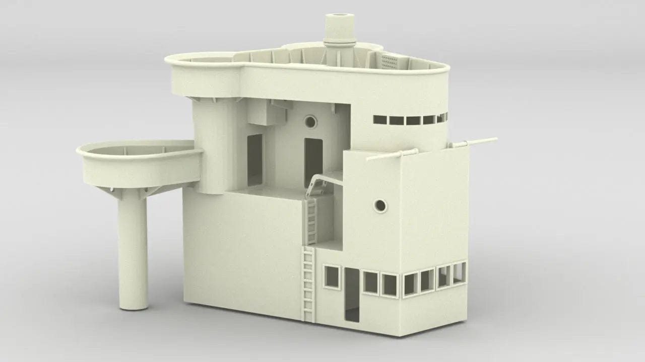 1/128 HMS Hood - Aft Deck 2 - distefan 3d print