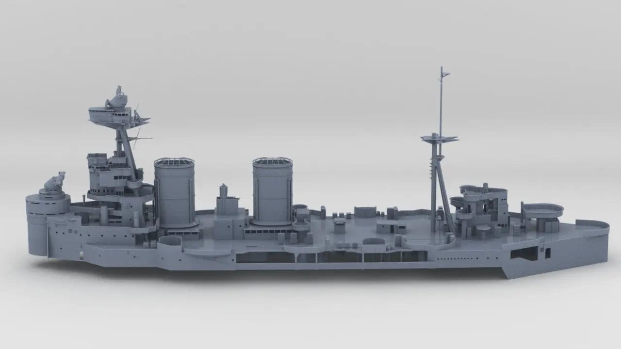 1/128 HMS Hood Battlecruiser Set - distefan 3d print