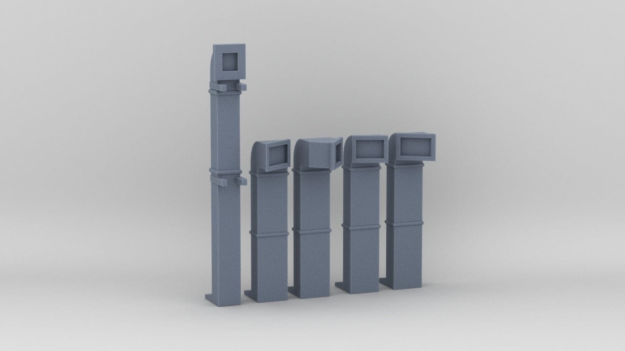 1/128 HMS Hood - Forward Deck Vents Set (5pcs) - distefan 3d print