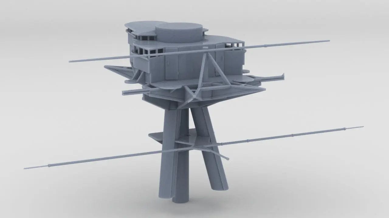 1/128 HMS Hood - Forward Foretop - distefan 3d print