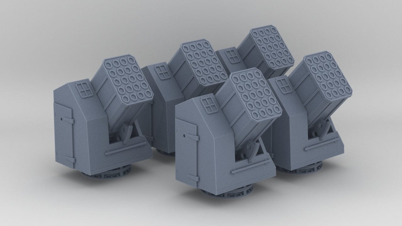 1/128 HMS UP AA Rocket Set (5pcs) - distefan 3d print