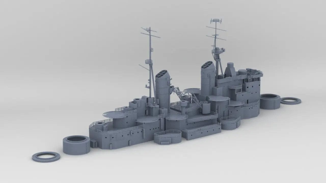 1/128 HMS Vanguard Structure Set - distefan 3d print