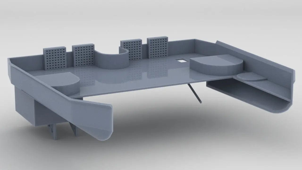 1/128 HMS Warspite Forward Deck Searchlight Platform - distefan 3d print