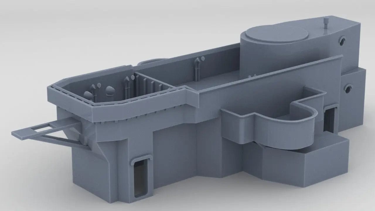 1/128 HMS Warspite Forward Deck Upper Bridge - distefan 3d print