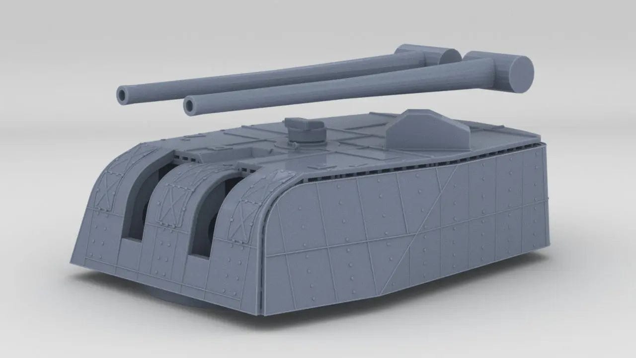 1/128 IJN Takao Turret 3 - distefan 3d print