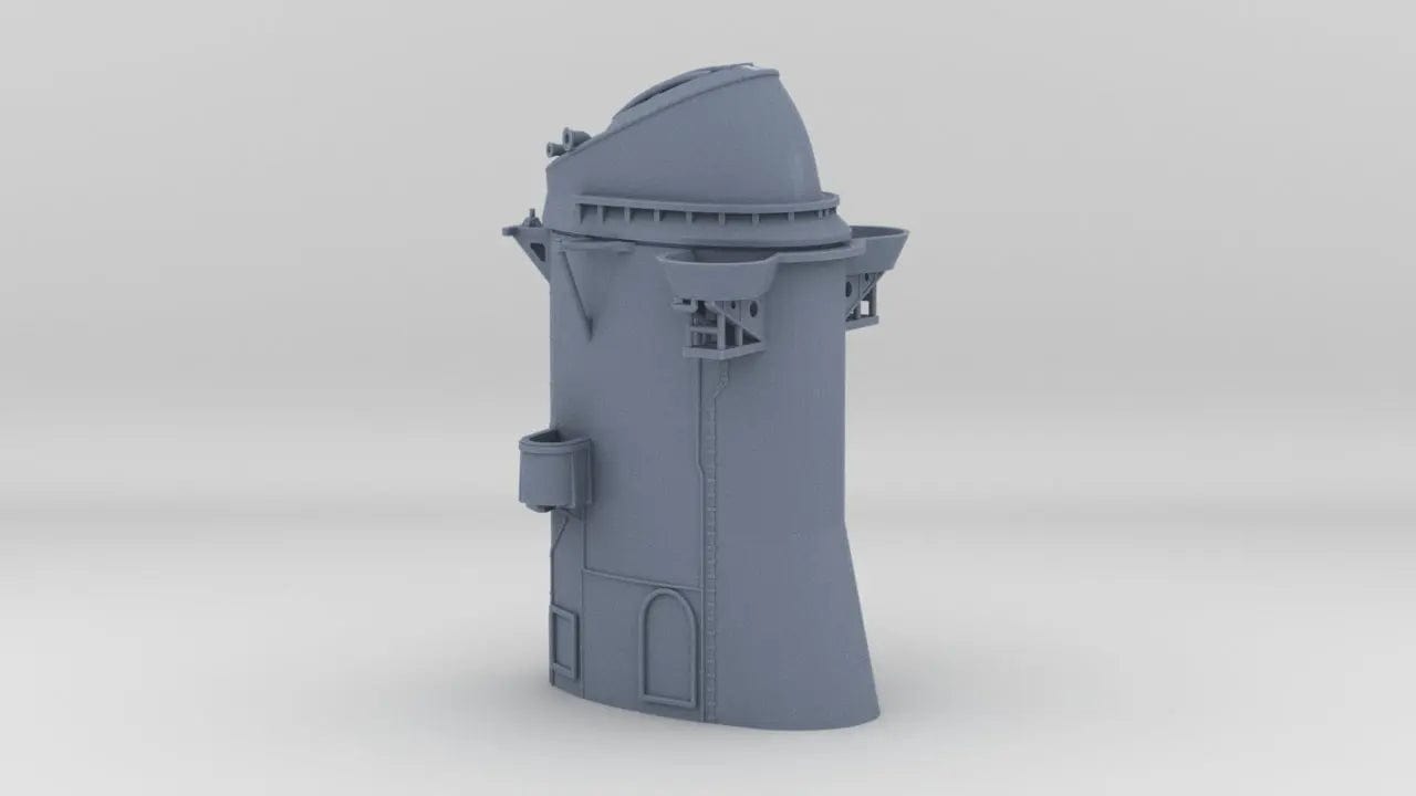 1/128 USS Iowa BB-61 Aft Structure Funnel - distefan 3d print