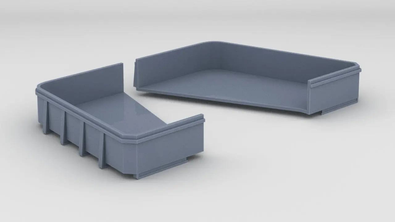 1/128 USS Iowa BB-61 Amidships Deck 3 20mm Tub Set - distefan 3d print