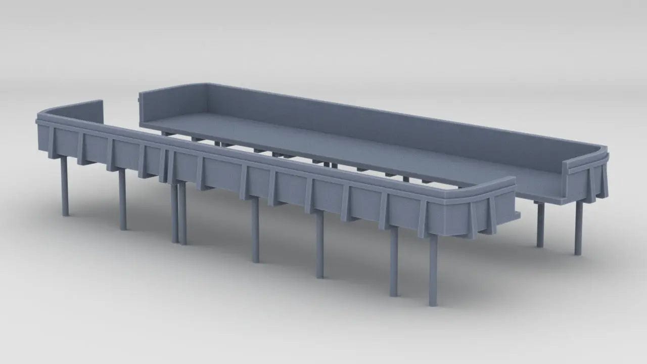 1/128 USS Missouri (BB-63) Deck 1 Amidships 20mm Tubs Set - distefan 3d print