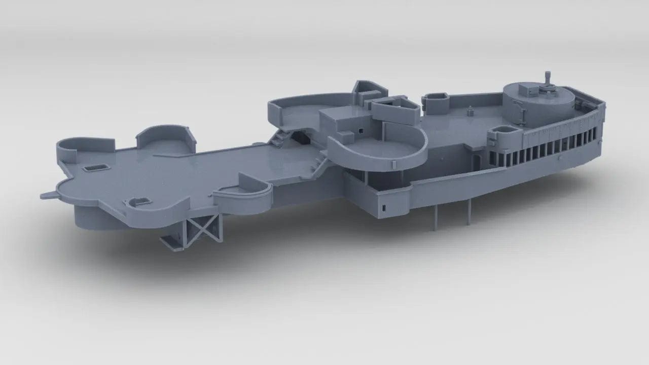 1/128 USS Missouri (BB-63) Forward Deck 5 - distefan 3d print