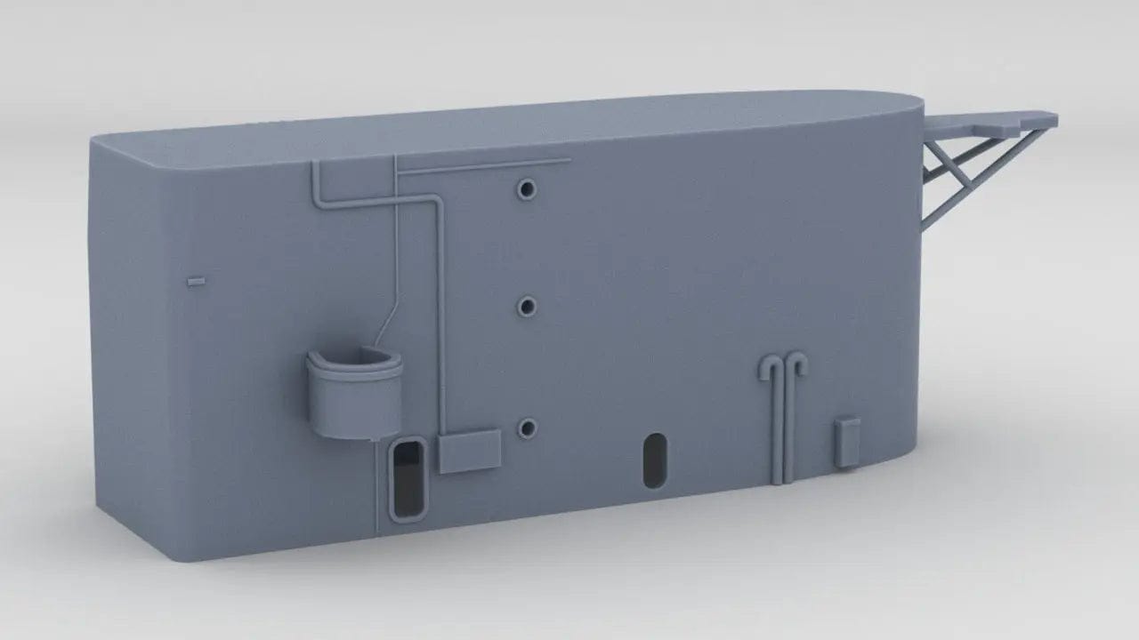 1/128 USS Missouri (BB-63) Forward Deck 6 Bellow Funnel - distefan 3d print