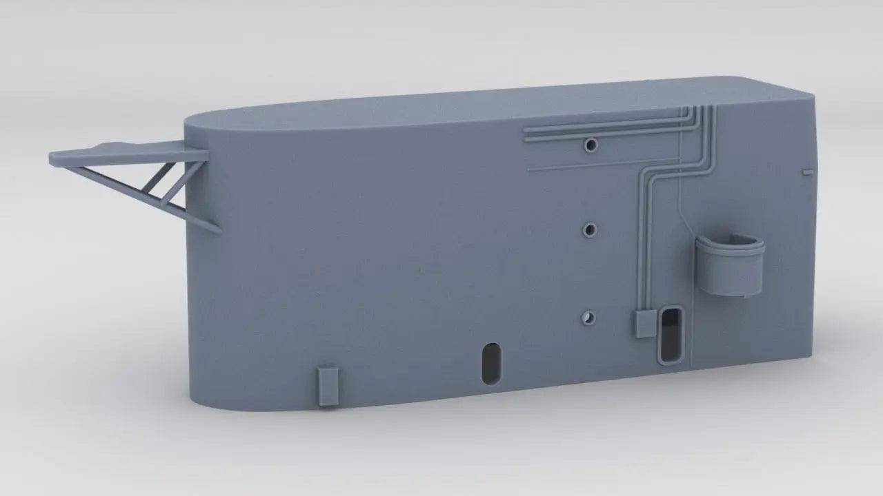 1/128 USS Missouri (BB-63) Forward Deck 6 Bellow Funnel - distefan 3d print