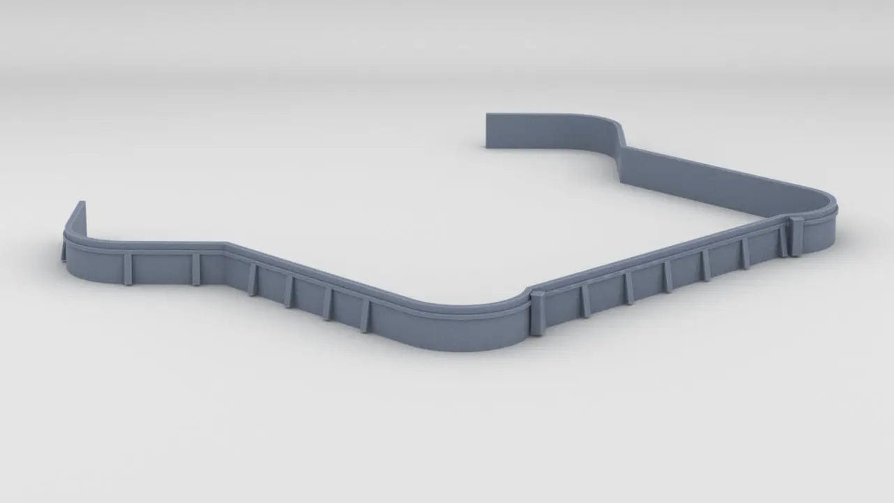 1/128 USS Missouri (BB-63) Main Deck Aft 20mm Tub - distefan 3d print