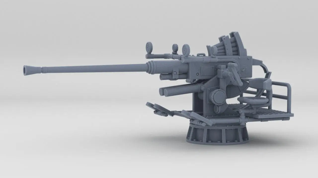 1/130 USN Single 40mm Bofors Resin3Dinteractive