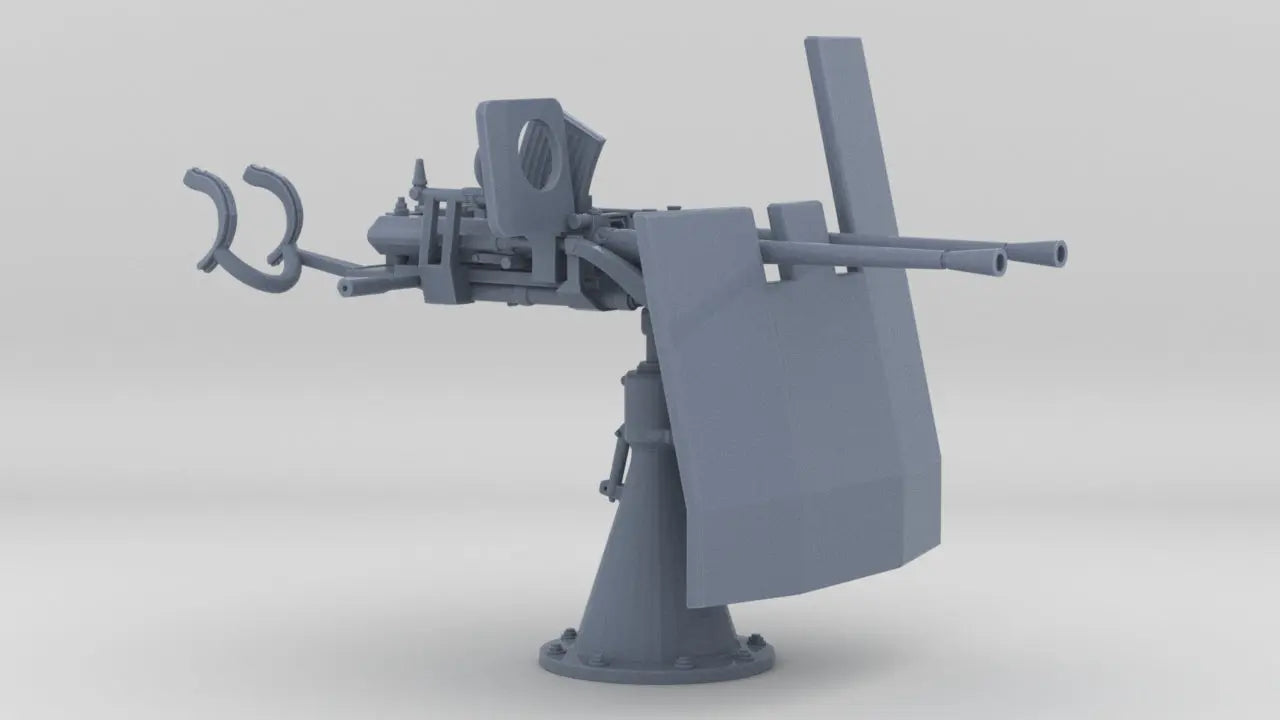 1/144 DKM Double 20mm C/30 Flak w/ Shield Resin3Dinteractive