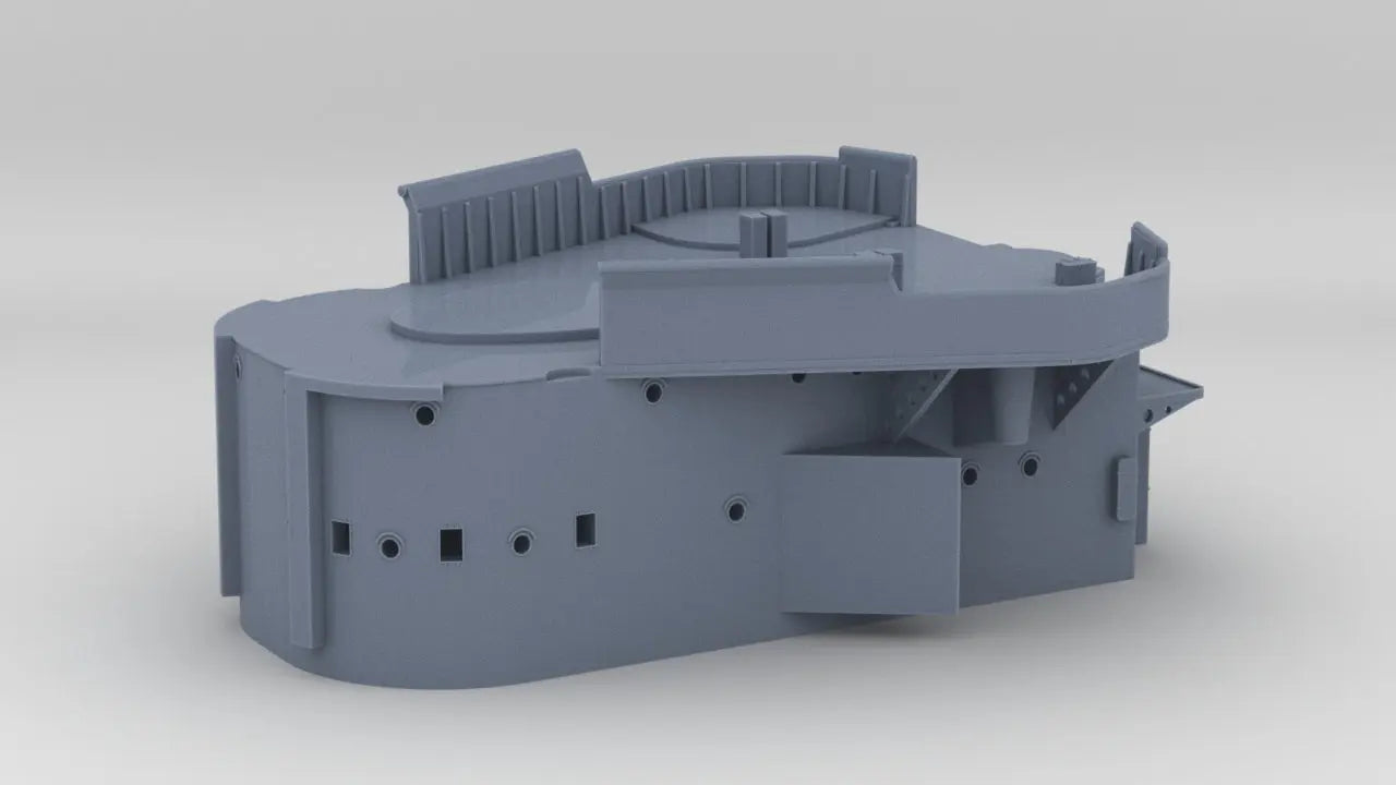 1/144 DKM Lutzow Forward Deck 1 & 2- distefan 3d print