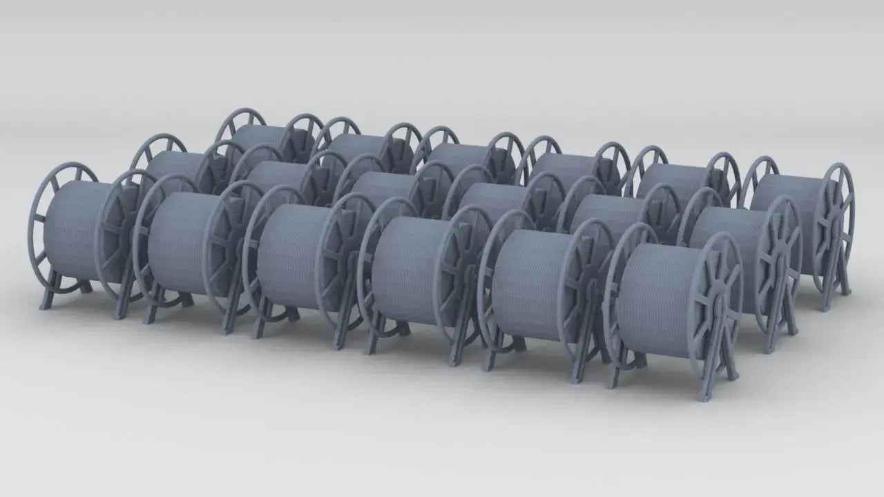 1/144 DKM Rope Reels (Mid) Set (18pcs) Resin3Dinteractive