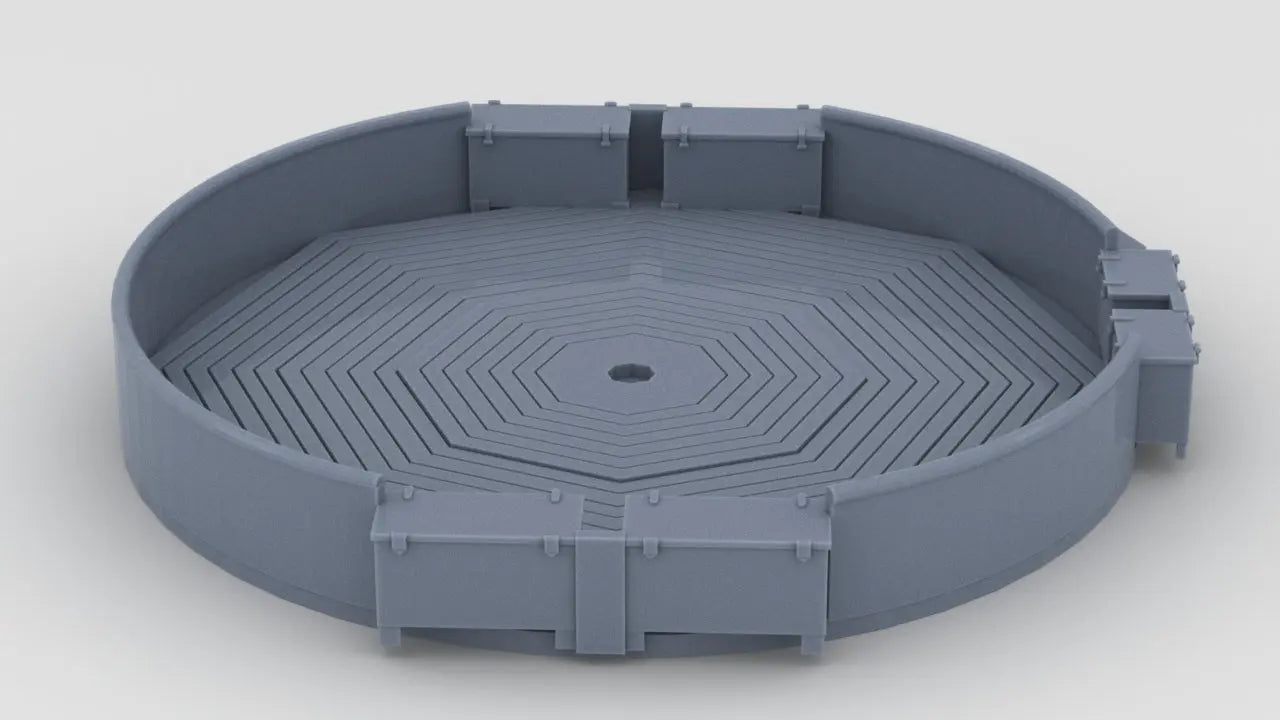 1/144 DKM Tirpitz Turret Bruno 2cm Flak Tub Resin3Dinteractive