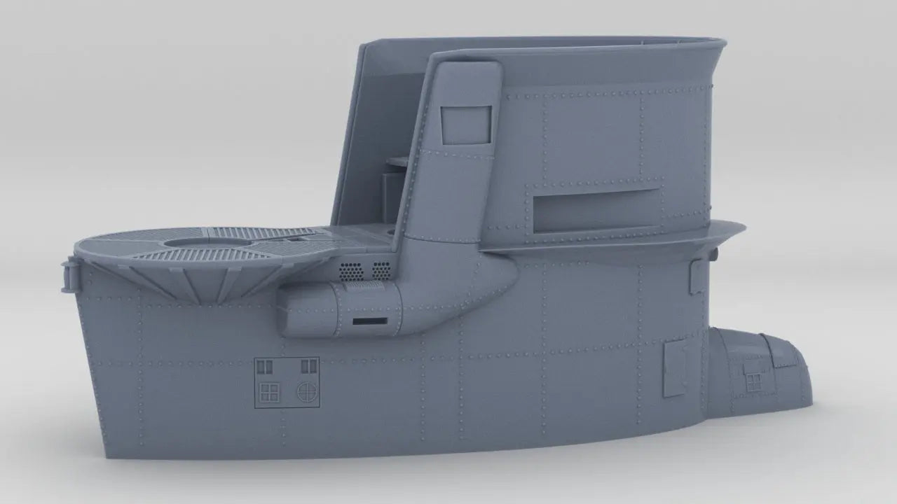 Set Extérieur U-Boot VII (partie I) – CMR 129-N72004, Maquette Résine Marine (neuf)