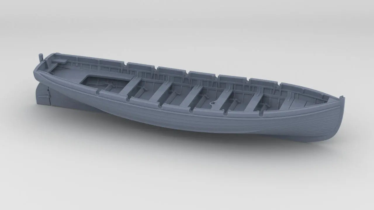 1/144 IJN 9m Cutter w/o Paddles Resin3Dinteractive