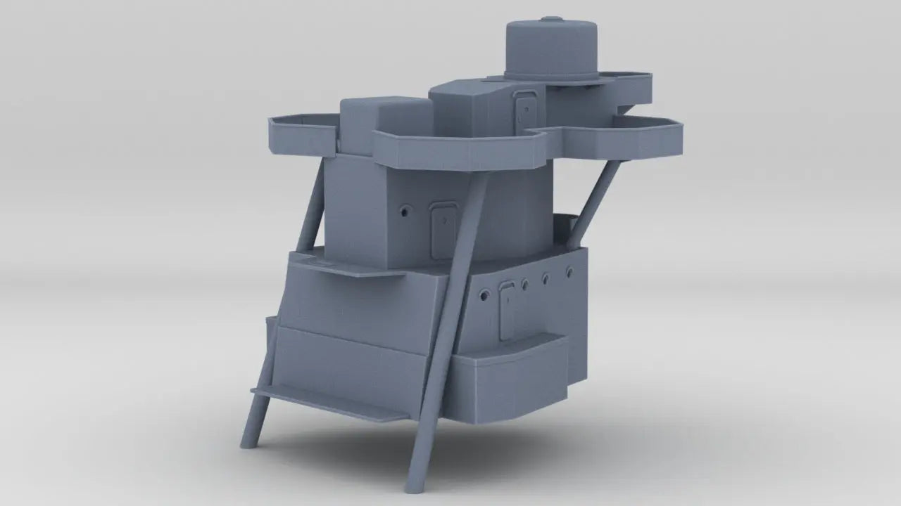 1/144 IJN Ise Aft Deck Superstructure Protosoon