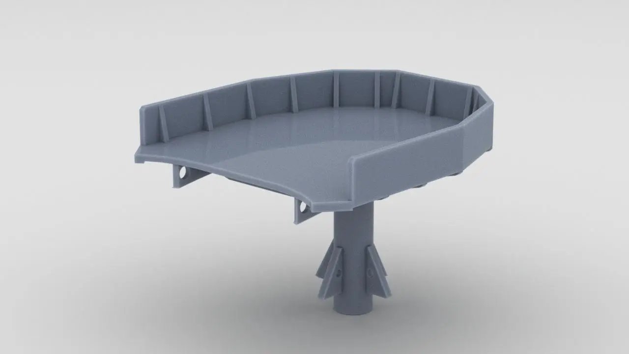 1/144 IJN Kagero Platform for Type 96 25mm AA Weapons - distefan 3d print