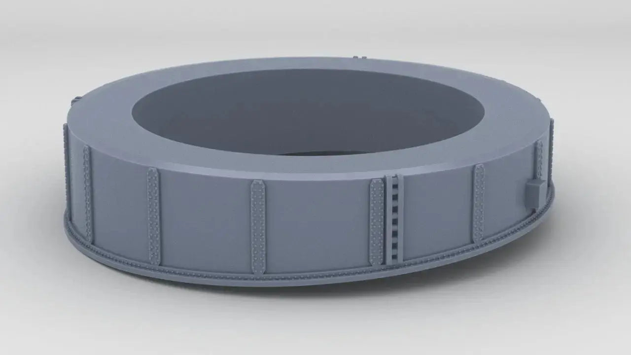 1/144 IJN Yamato Barbette 46cm/45 Type 94 Naval Gun B - distefan 3d print