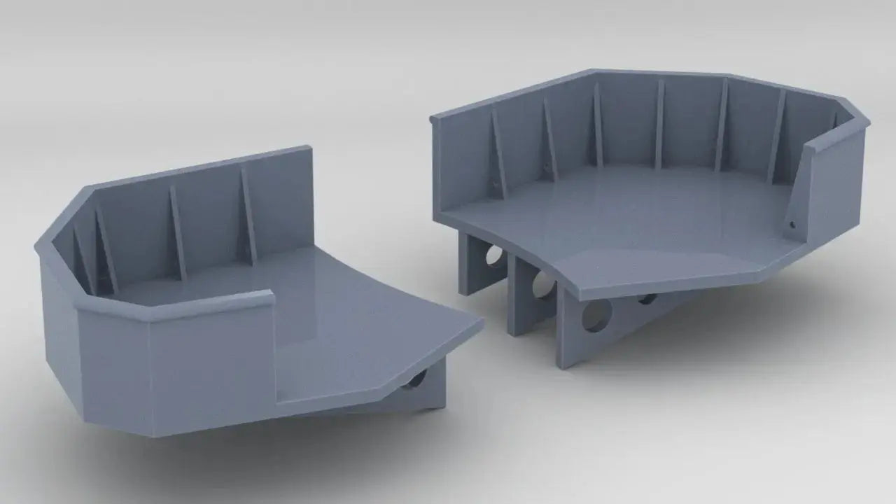 1/144 IJN Yamato Signal Light Platform Set (2pcs) - distefan 3d print