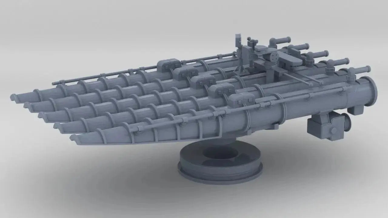 1/144 USN 21in Quintuple Torpedo Mount Set - distefan 3d print