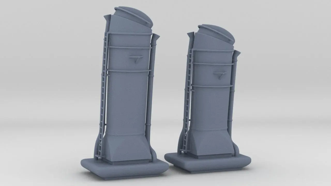1/144 USN Chimney Set (2pcs) - distefan 3d print