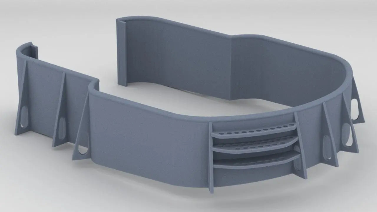 1/144 USN PC and PGM 3-inch 50 Gun Tub - distefan 3d print