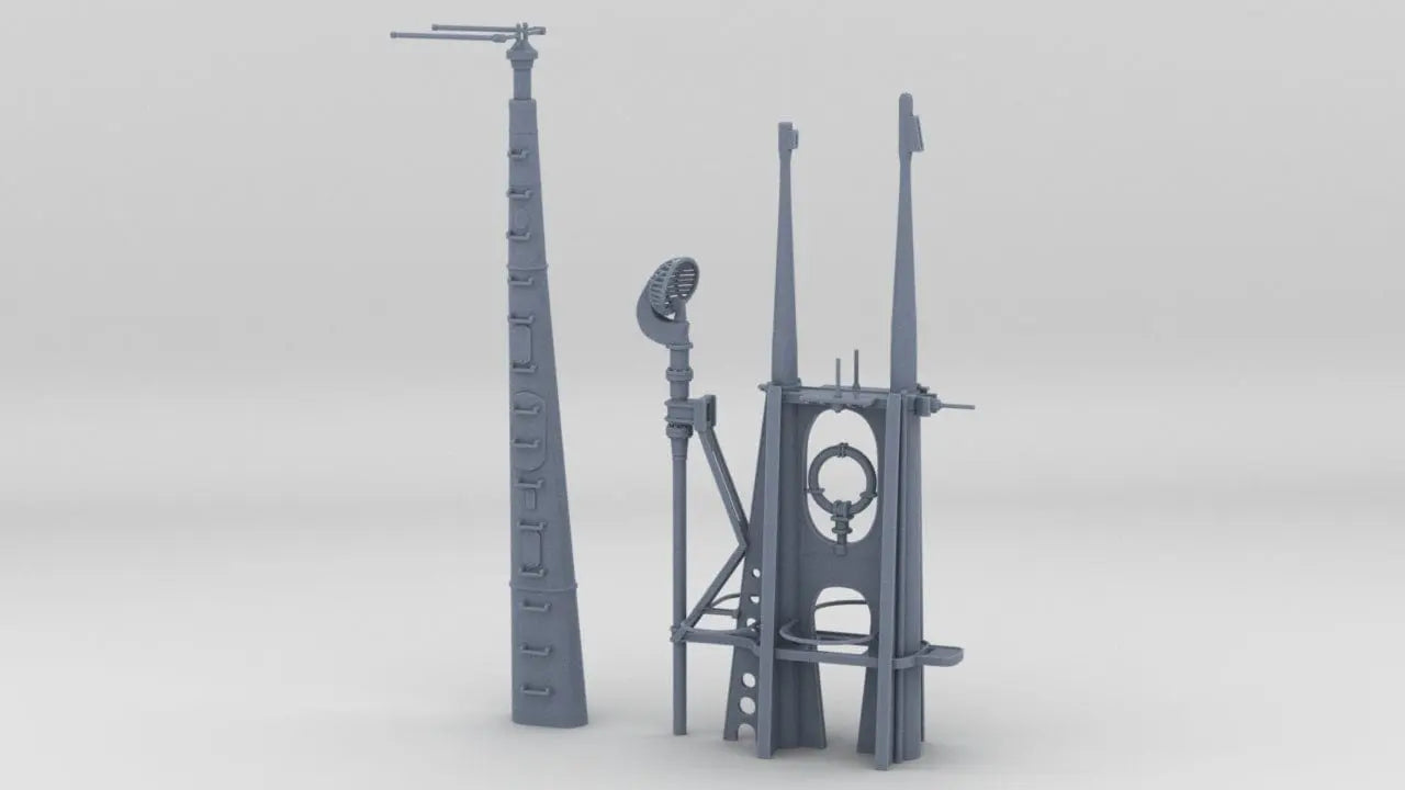 1/144 USS Gato Conning Tower Details Set Resin3Dinteractive