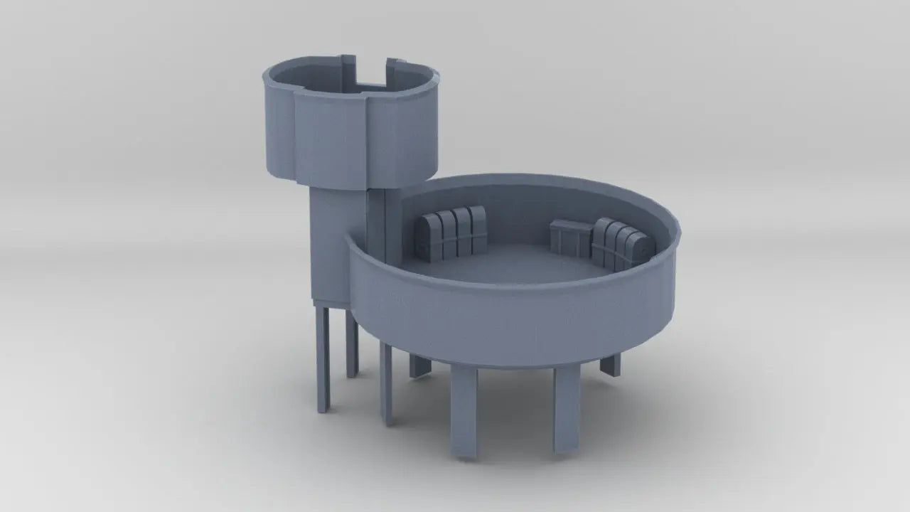 1/144 USS Saucy PG-65 Aft M45 Quad Gun Platform - distefan 3d print