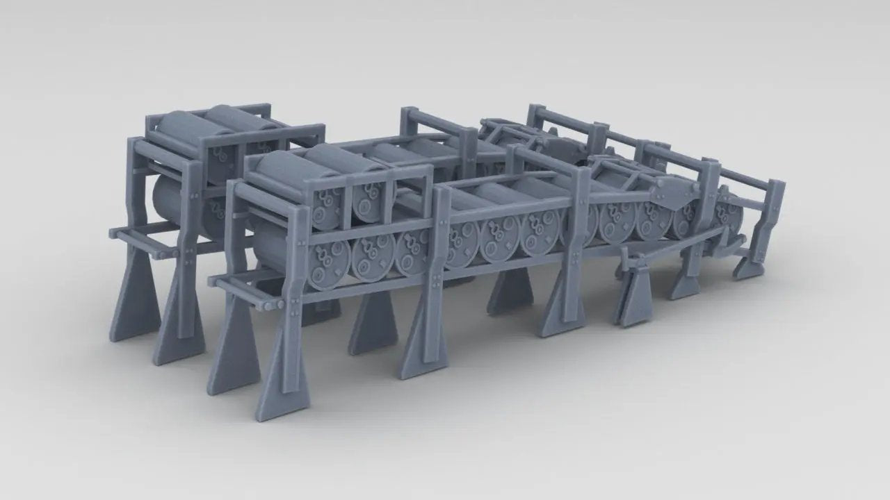 1/144 USS Saucy PG-65 Depth Charge Rack Set (2pcs) - distefan 3d print