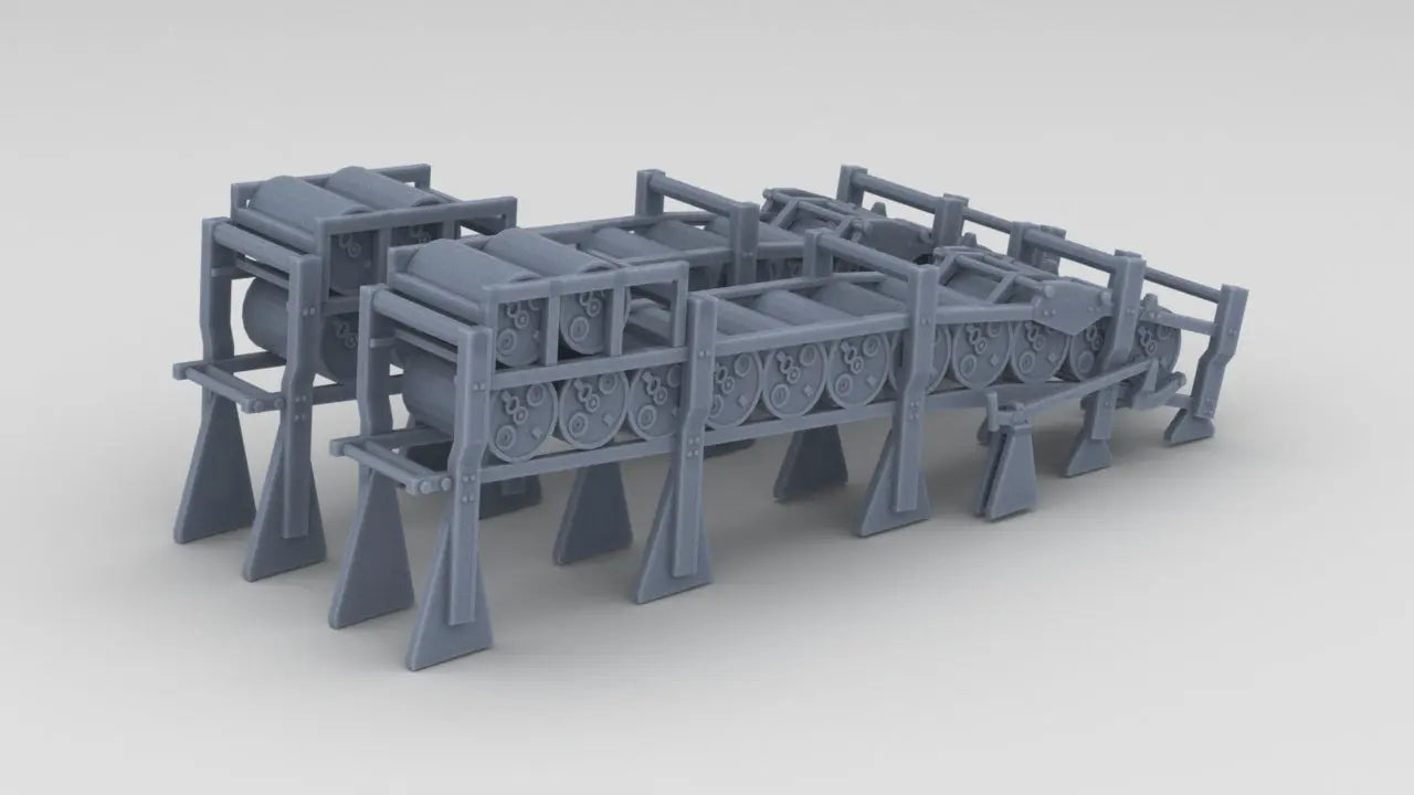 1/144 USS Saucy PG-65 Depth Charge Rack Set (2pcs) - distefan 3d print