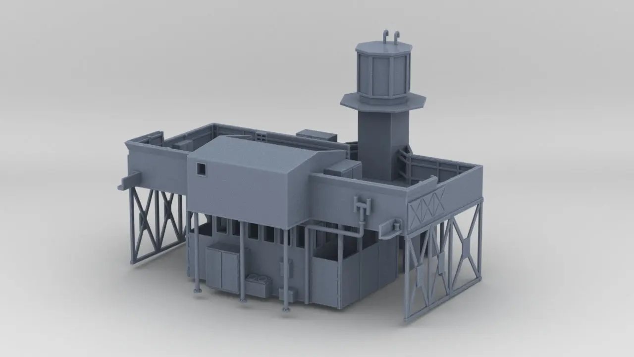 1/144 USS Saucy PG-65 Forward Bridge - distefan 3d print