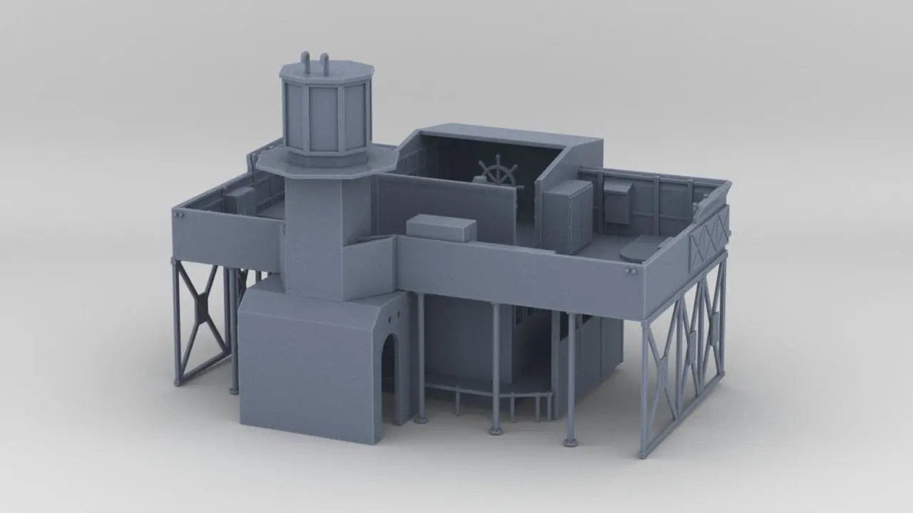 1/144 USS Saucy PG-65 Forward Bridge - distefan 3d print