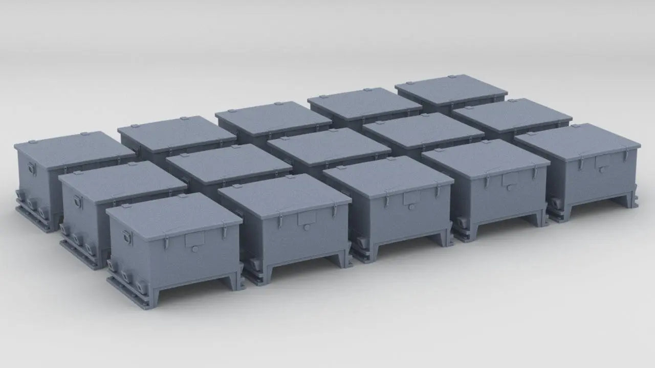 1/144 DKM 3.7cm Ammo Locker Set (15pcs) - distefan 3d print