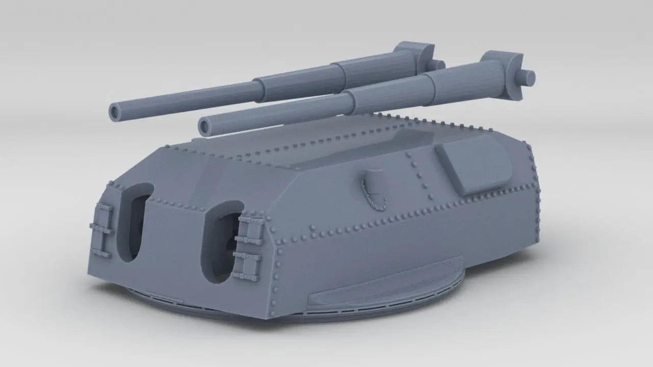 1/144 DKM 38cm SK C/34 Turret - distefan 3d print