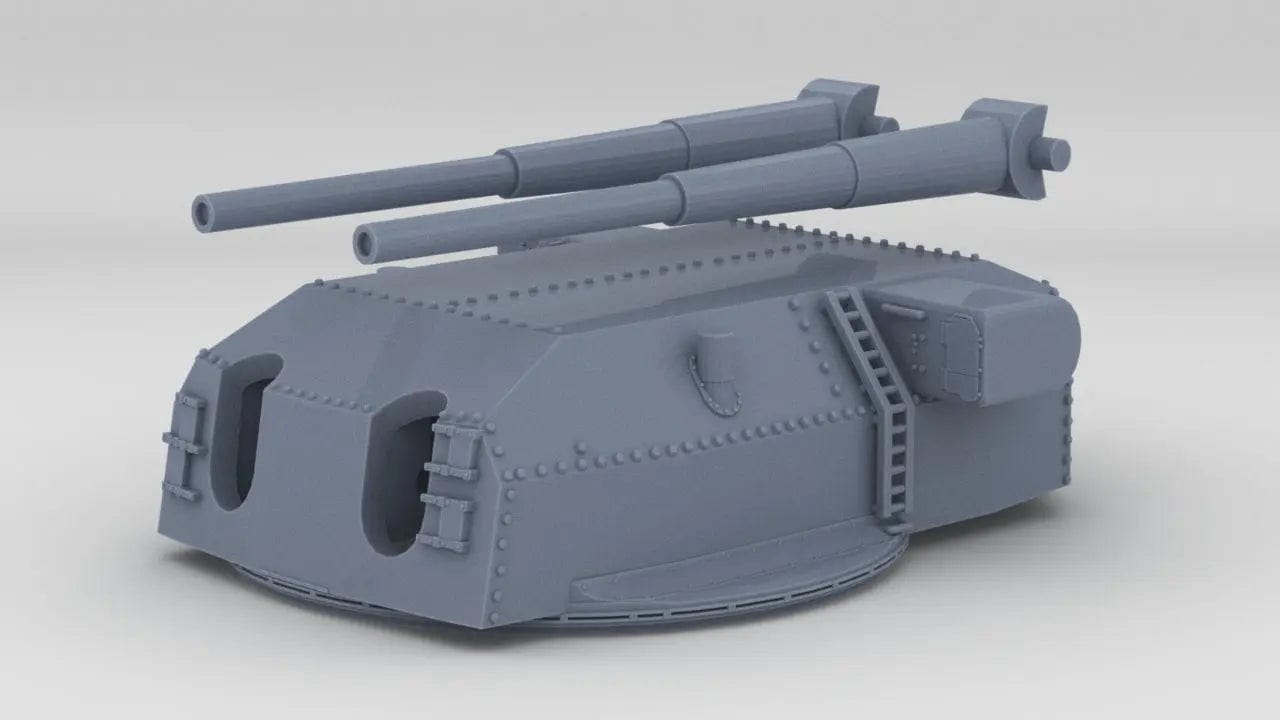 1/144 DKM 38cm SK C/34 Turret w/ RF - distefan 3d print