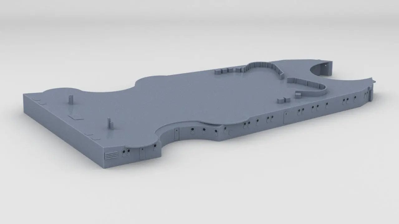 1/144 DKM Bismarck Aft Deck 1 - distefan 3d print