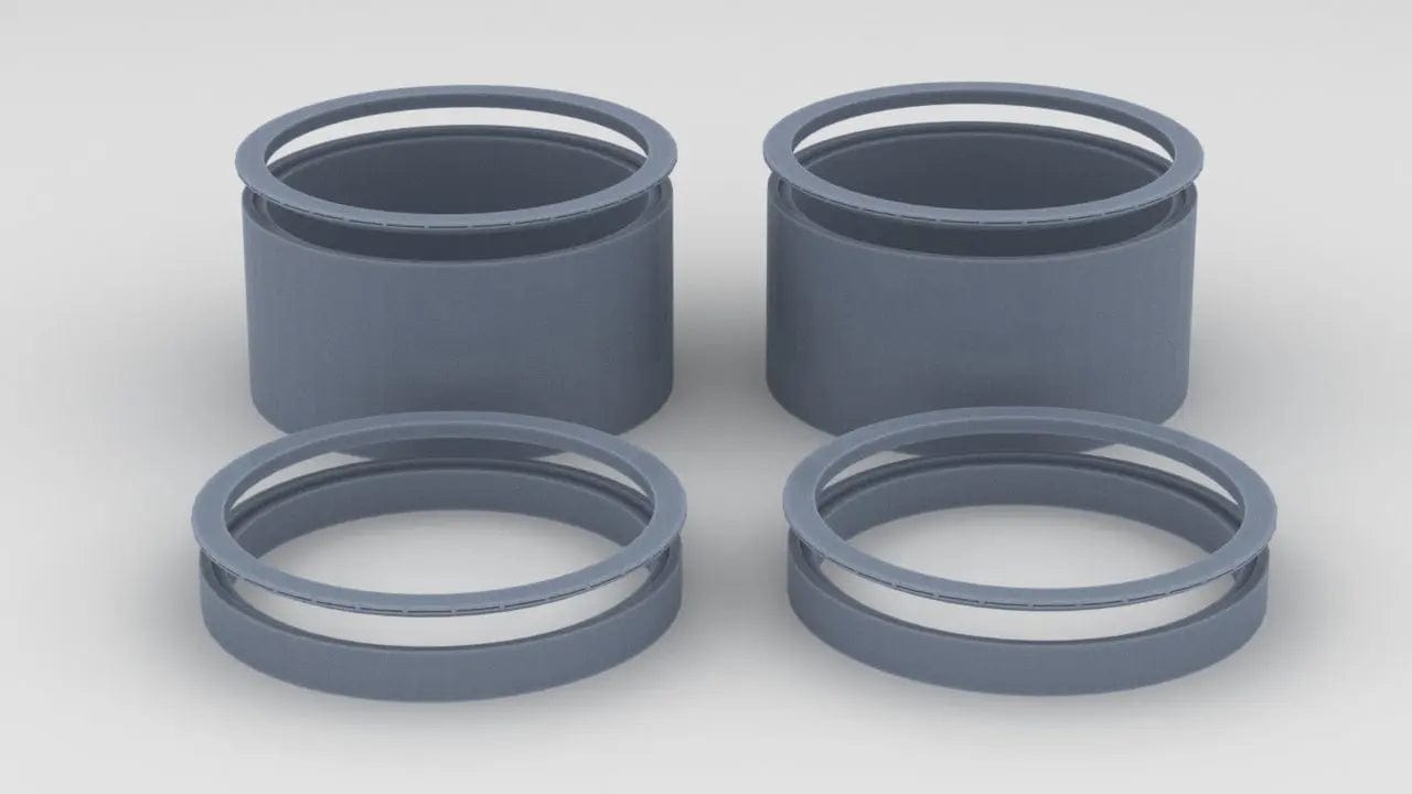 1/144 DKM Bismarck Turrets Barbette Set (4pcs) - distefan 3d print