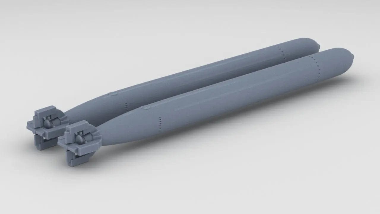 1/144 DKM Schnellboot Torpedoes (2pcs) - distefan 3d print