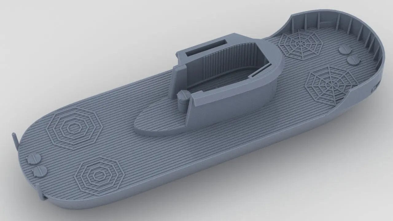 1/144 DKM U-Boot VII/C U-676 Conning Tower - distefan 3d print