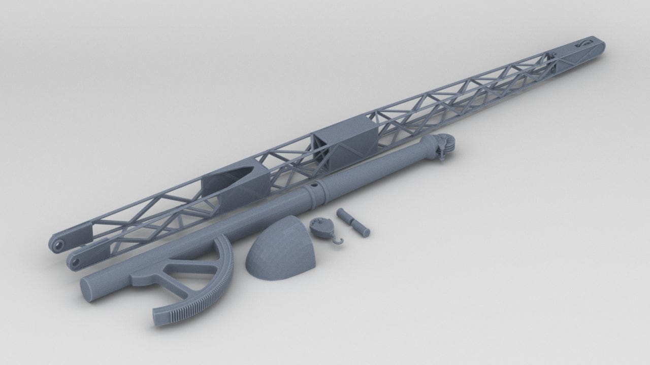 1/144 IJN Aircraft Crane Kit - distefan 3d print