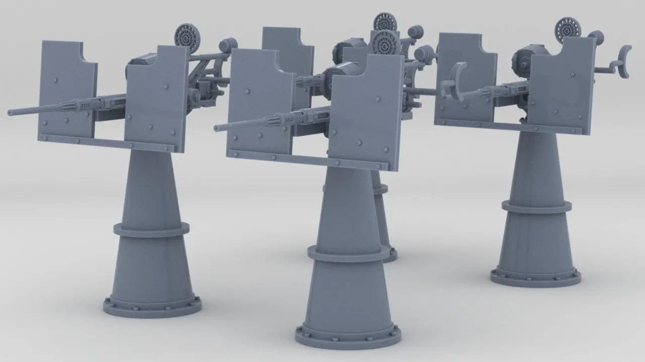 1/144 RN Single 20mm Oerlikon Mk IIIA Set (4pcs) - distefan 3d print